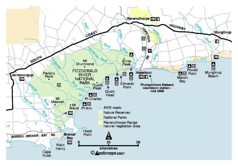 Fitzgerald NP Map